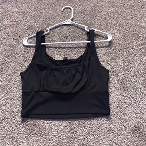 Forever 21 black tanktop crop top